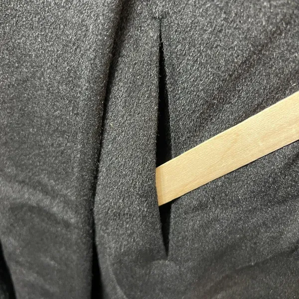 Vintage Rothmoor Coat Black Wool‎ 40s 50s Mid Century Union Made A Line Overcoat - Image 6