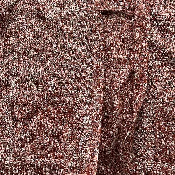 Universal Threads Cotton Blend Red Heathered Cardigan Sweater Women’s Size Large - Image 9