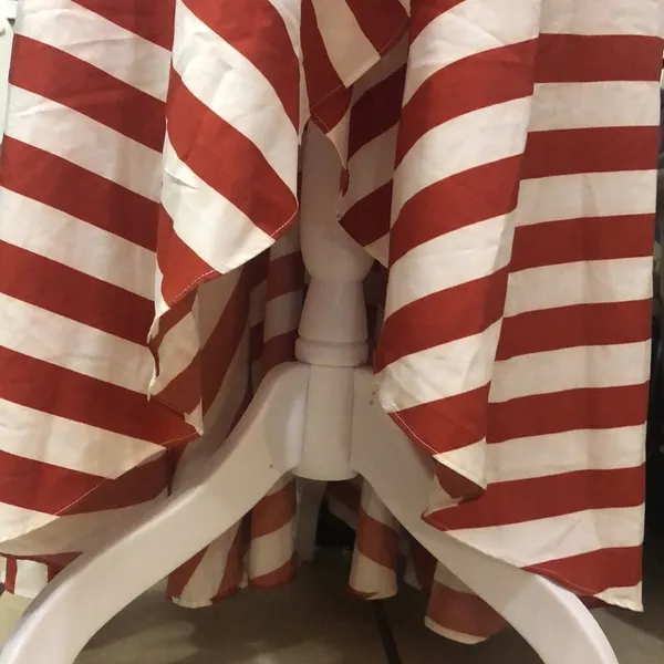 Bamboo Apparel striped adjustable waist wrap ruffle maxi dress size Med NWOT - Image 6