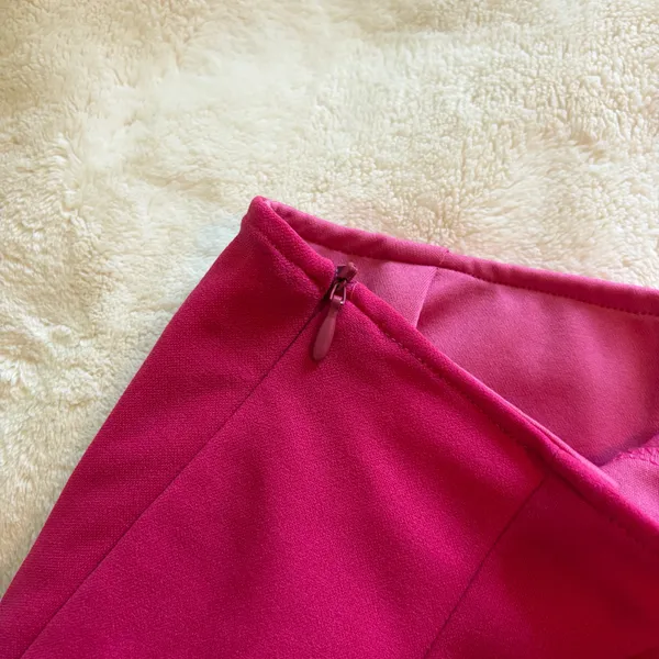 Hot Pink Mini Skirt with Side Slit - Image 6