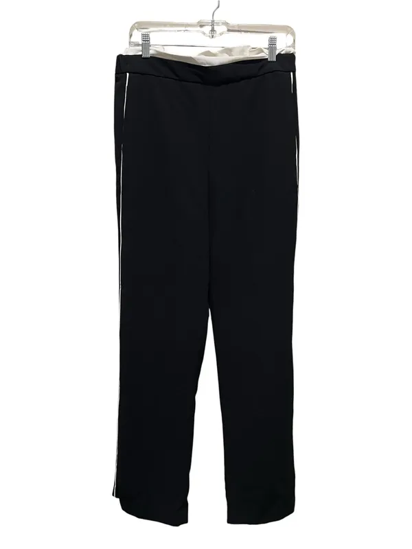 Maeve by Anthropologie Pull On Track Pants Black and White Size Medium NWT - Image 3