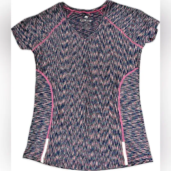 Velocity Athletic V Neck Top Pink Size L - Image 2