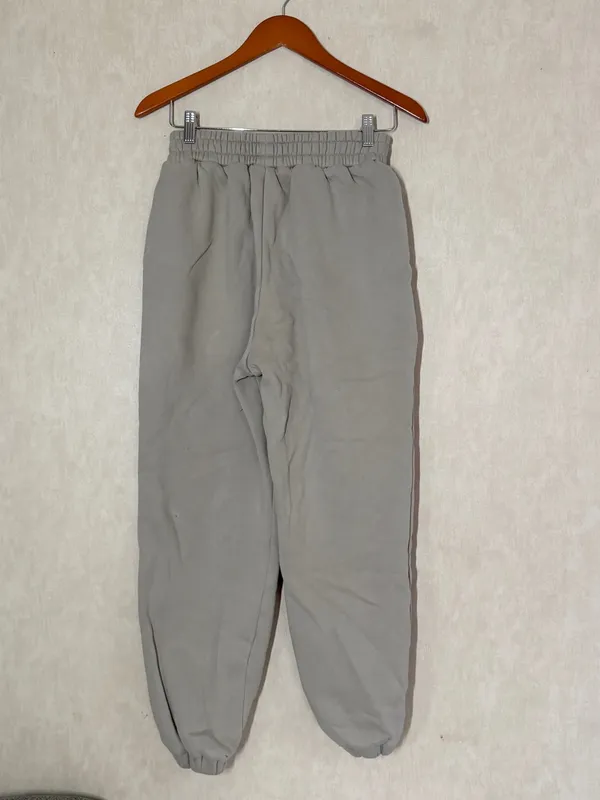 Comfrt Women’s Tranquil Sweatpants Jogger Oversized Heavyweight Fleece Cement S - Image 6