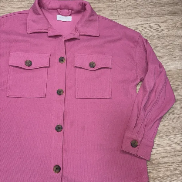 Hippie Rose Women's Boutique Pink Button Up Size Medium - Image 13