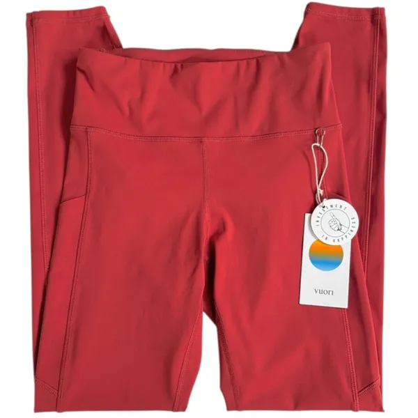 NWT Vuori Stride Leggings Poppy Size XS - Image 4