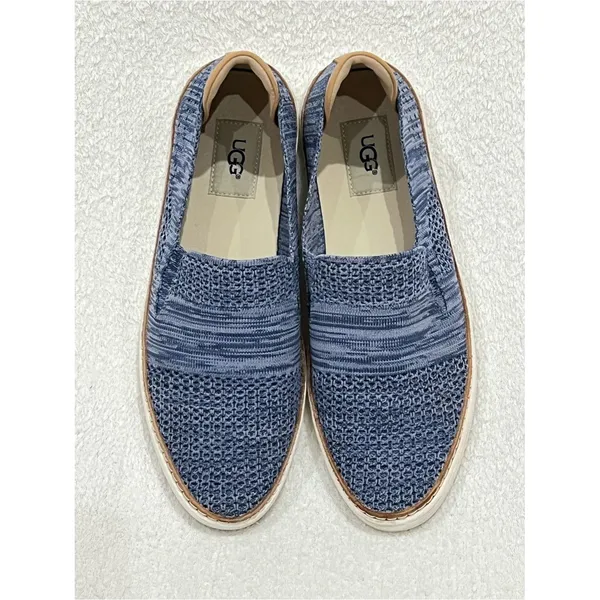 UGG Sammy Navy Heather Knit Slip On Sneakers Size 9 - Image 6