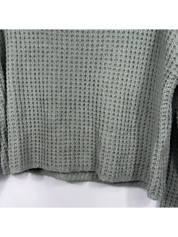 Sincerely Jules XS Sage Green Waffle Knit Sweater - Image 3