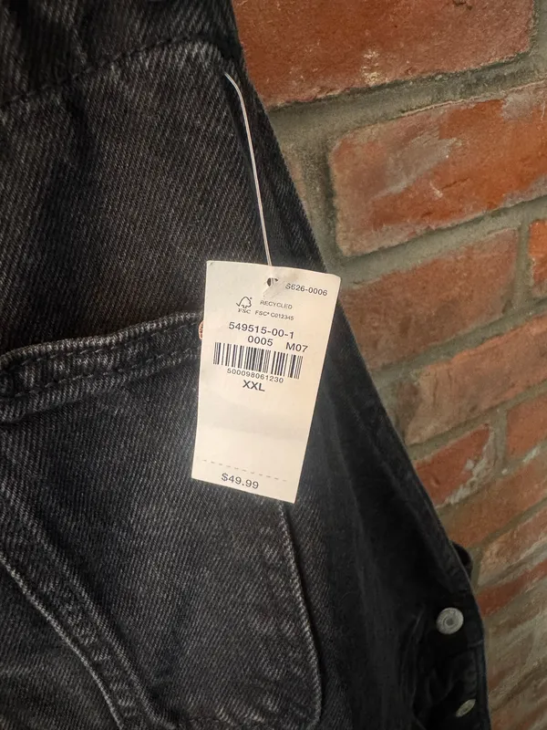 NWT Old Navy Black Denim Short Overalls - Image 3