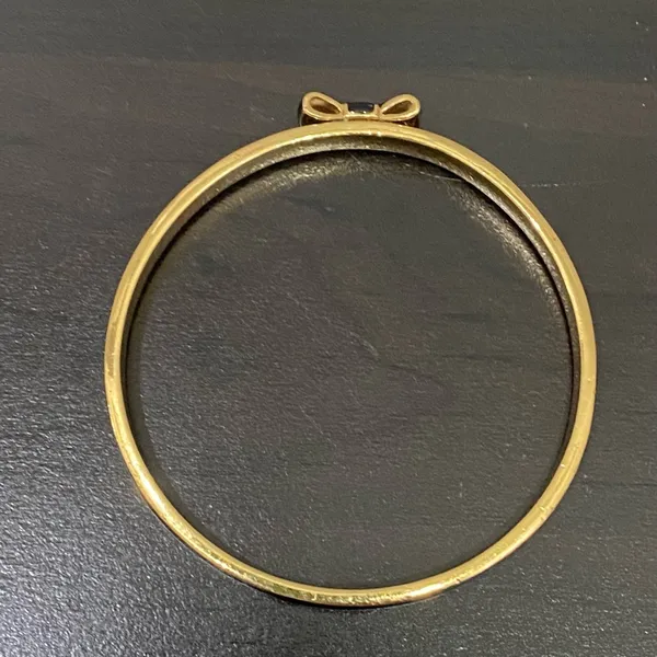 KATE SPADE Black Take A Bow Enamel Layering Stackable Bangle Bracelet - Image 11