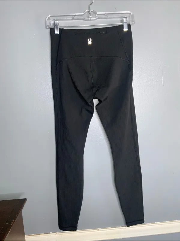 Spyder Black Performance Leggings for Women Small - Image 3