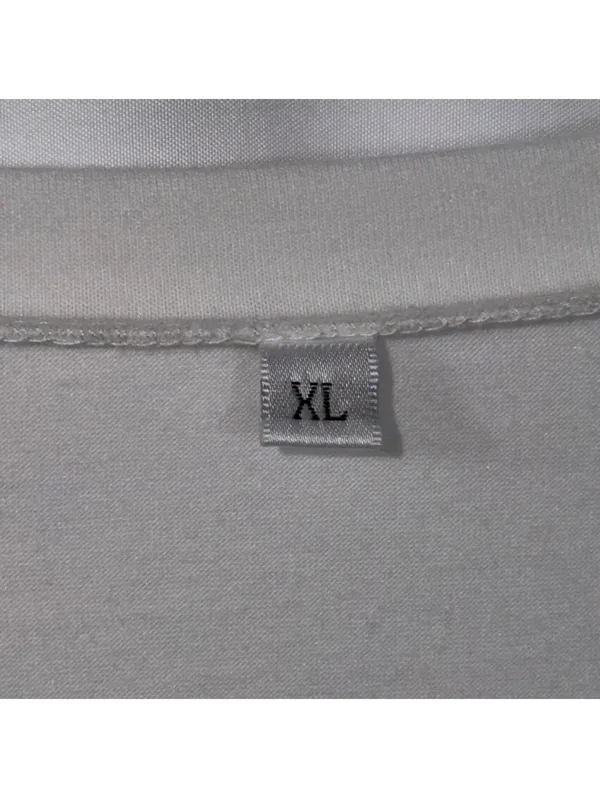 Womens XL White V Neck Pocket Tee Rolled Sleeve Stretch Casual Oversized Top - Image 4