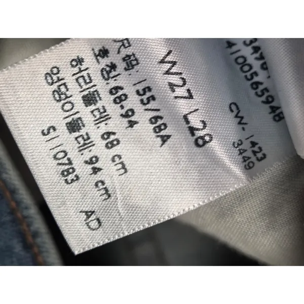 Levi's Wedge Straight 27 Button Fly Women's Denim Jeans 26x27 - Image 4