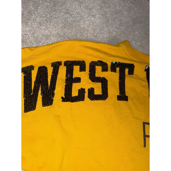 Victoria Secret Love Pink 5th & Ocean West Virginia Spirit Jersey Sequin EUC - Image 10