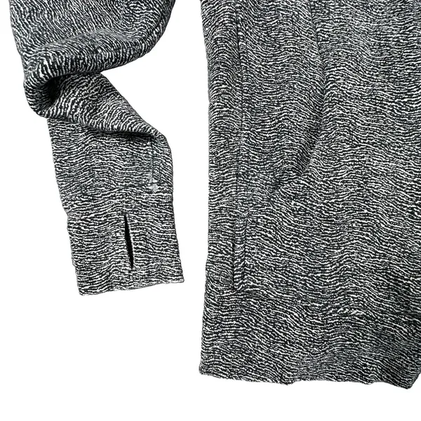 Lululemon Scuba Hoodie Splatter White Black Full Zip Sweatshirt Womens Sz. 8 - Image 3