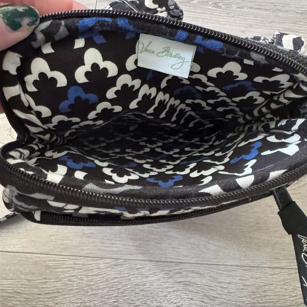 Vera Bradley Canterberry Cobalt Mini Hipster Quilted Cotton Crossbody Bag - Image 6