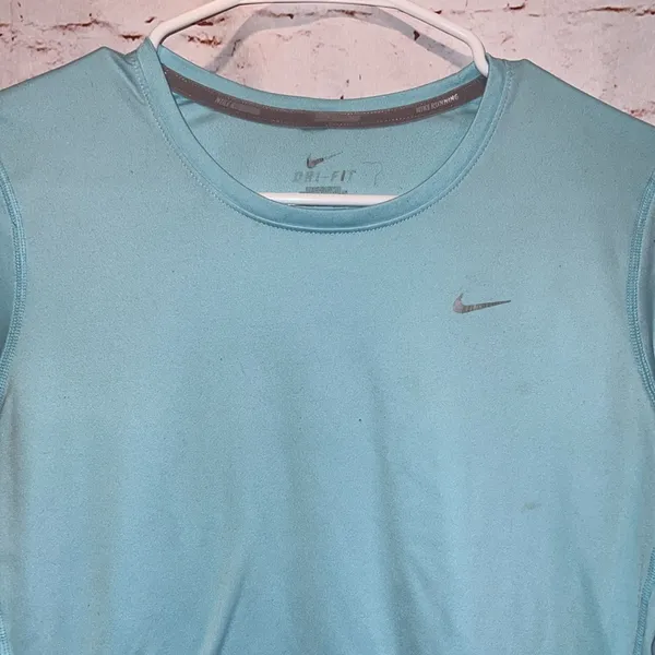 Nike Shirt Women Medium Running Long Sleeve Crewneck Dri Fit Activewear Athletic - Image 2