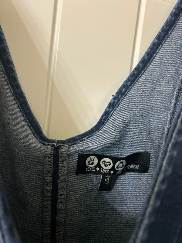 Peace Love World Denim Dress - Image 4