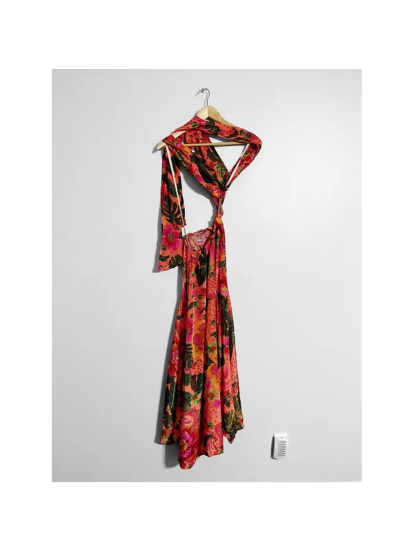 Farm Rio Blooming Gardens Tropical Island Vacation Maxi Dress - Image 4