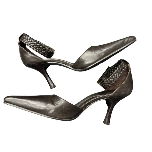Parade Dark Brown Classic Heels Womens 6.5 Office Dress Pumps Elegant Shoes - Image 5