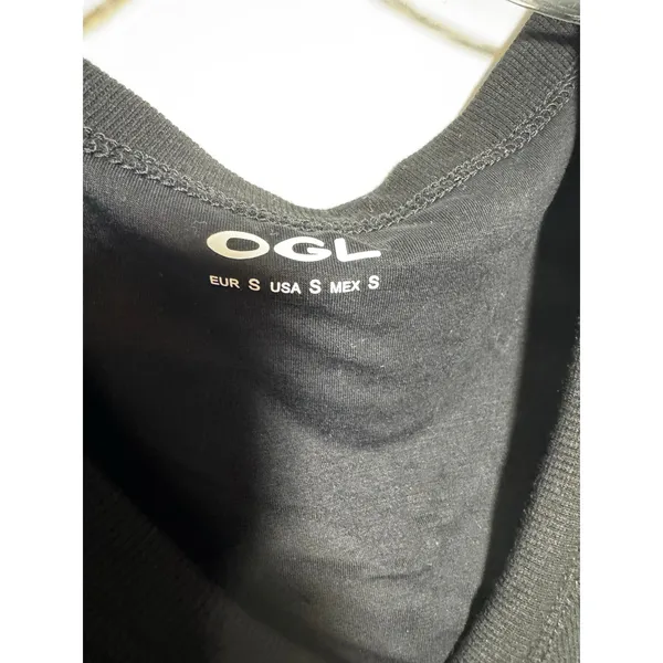 OGL Move Black V Neck Tank Top Built In Bra Brami Ribbed Stretch Size Small S - Image 3