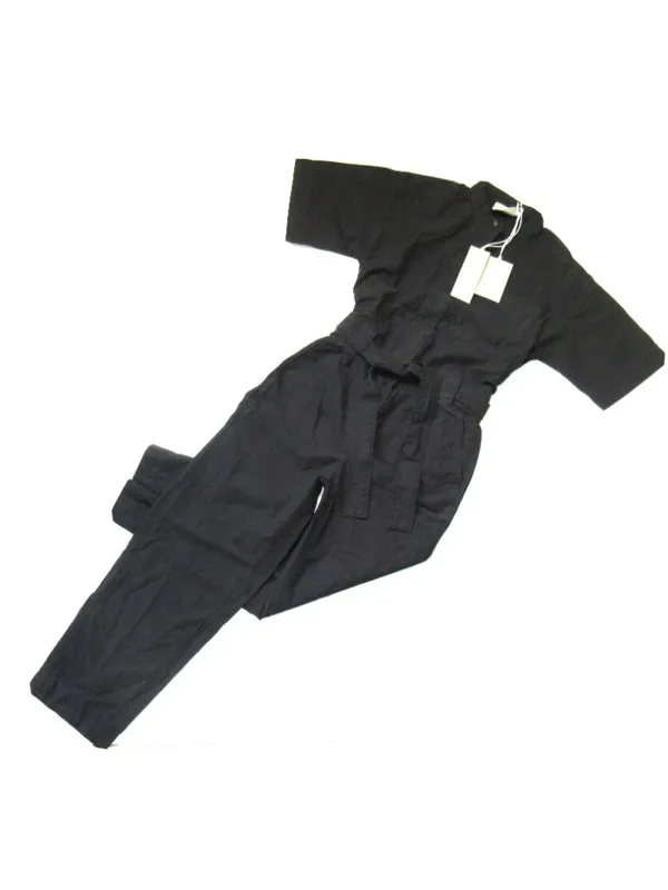 NWT Everlane The Fatigue Short-Sleeve Jumpsuit in Black Belted Cotton Utility 6 - Image 4