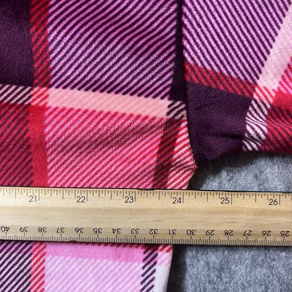 Joyspun XL Pink Red Plaid Pajama‎ Set Sleepwear Loungewear Long Sleeve Soft - Image 3