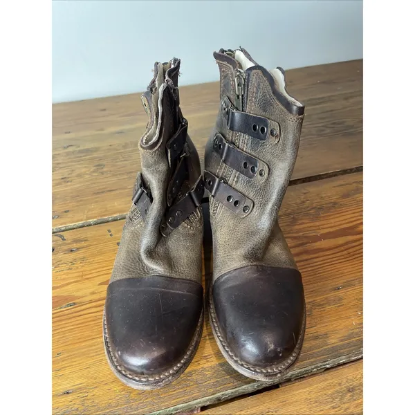 Freebird Brown Leather Grecko Ankle Boot‎ Sz 10 - Image 3