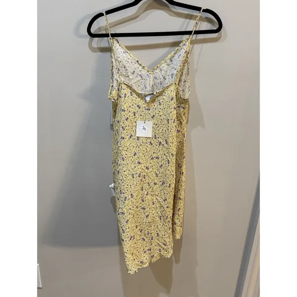 NWT Favorite Daughter Drew Slip Dress Prairie Floral size Large Yellow - Image 4