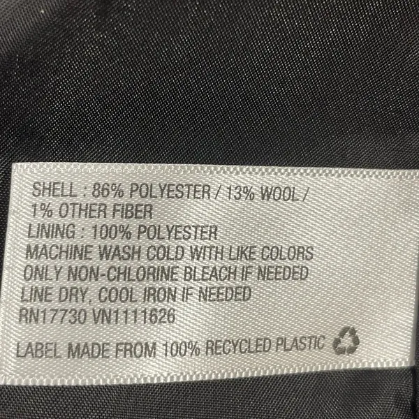 Merona Womens 2 Blazer Black White Gray Wool Blend 1 Button Professional‎ Jacket - Image 5