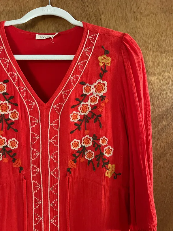 Roolee floral red maxi dress  - Image 2