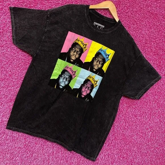 The Notorious BIG King of New York Pop Art Hip Hop Tee XL - Image 3