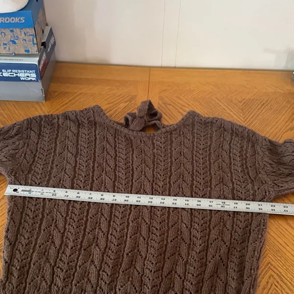 Brown Knit Women's Sweater - Image 8