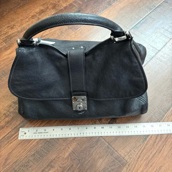 MIU MIU black textured leather satchel - Image 12