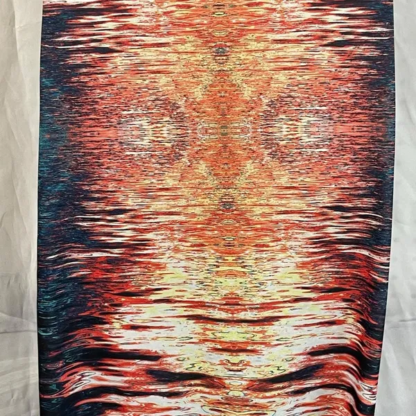 Just Love Sleeveless Maxi Dress 1X Abstract Print Racerback - Image 6