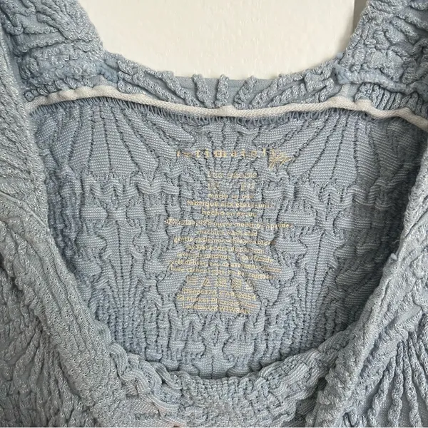 Free People Blue Square Neck Tank - Image 2