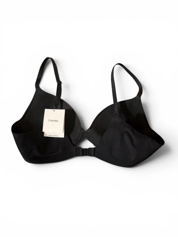 Calvin Klein Women’s Black Lightly Lined T-Shirt Bra 34A - Image 2