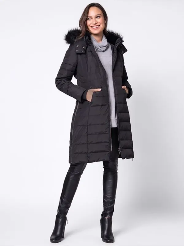 Seraphine Lily 3 in 1 Maternity Forever Coat Puffer Winter Black Size 14 - Image 5