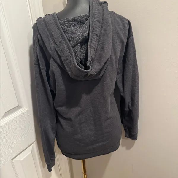 GreenTea Black Hoodie Sweatshirt Pullover Kangaroo Pocket Long Sleeve Women’s L - Image 4