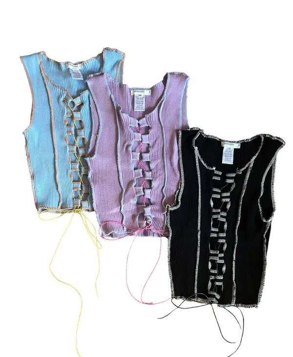 Brand New Black Peekaboo Top Size L - Image 6
