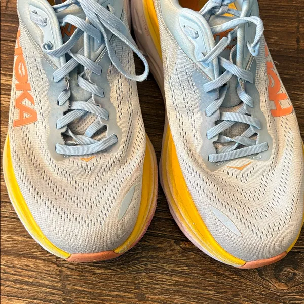 HOKA Bondi 8 Summer Song Country Air Blue 9.5 Wide EUC Gorpcore - Image 4