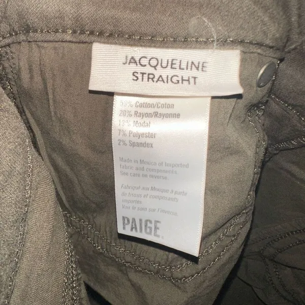 Paige Jaqueline Straight raw hem 28 normcore stretchy jeans - Image 5