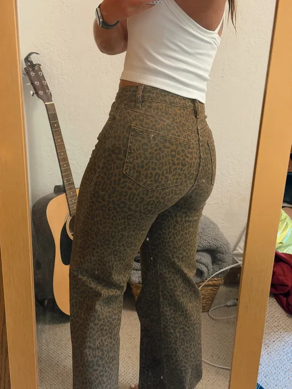 Cheetah print jeans Brown Size 25 - Image 3