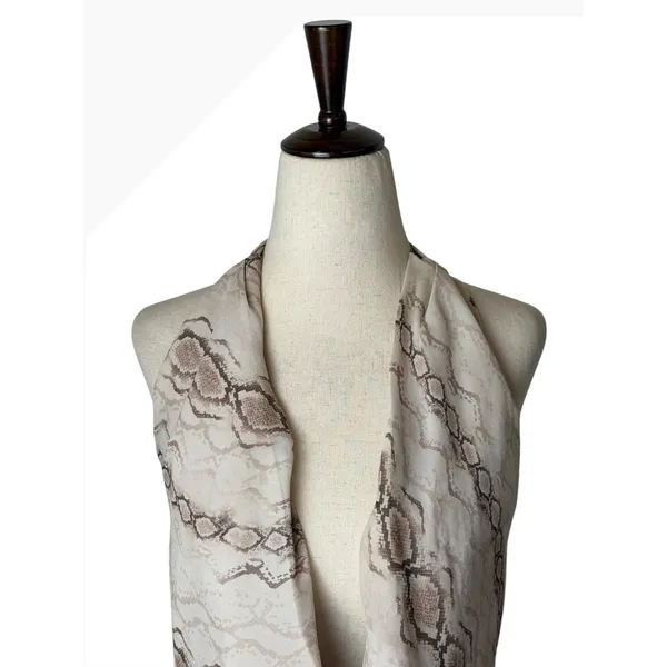 Princess Polly Snakepit Halter Plunge Mini Dress Women 0 Ivory Snake Print Party - Image 4