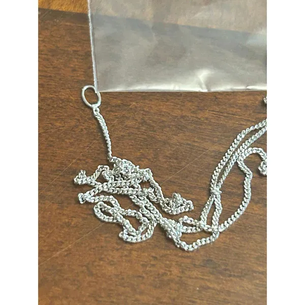 X19 1.25g 20inch damged scrap has knot 925 sterling silver - Image 5