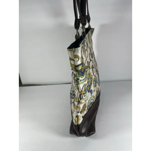 Gregg Gift Company Grace Collection Floral Tote Zip Lined Pockets Charm Card - Image 3