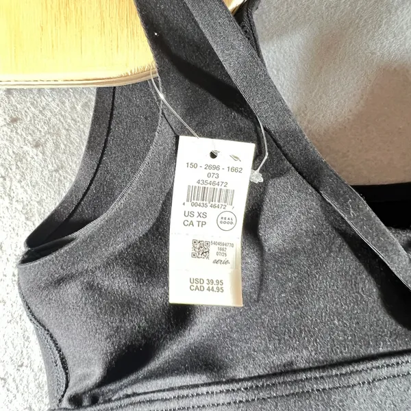 771 | NWT OFFLINE by Aerie Real Me Xtra‎ Strappy Sports Bra Activewear Black XS - Image 6