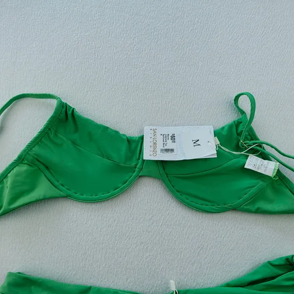San Lorenzo NWT Moorea Underwire Bikini Set Rainforest Blend Green Womens Size M - Image 10