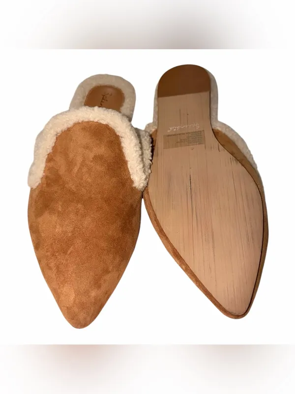 NEW Splendid Liza Pointed Toe Mule Color: Caramel Fur Slip On - Image 11