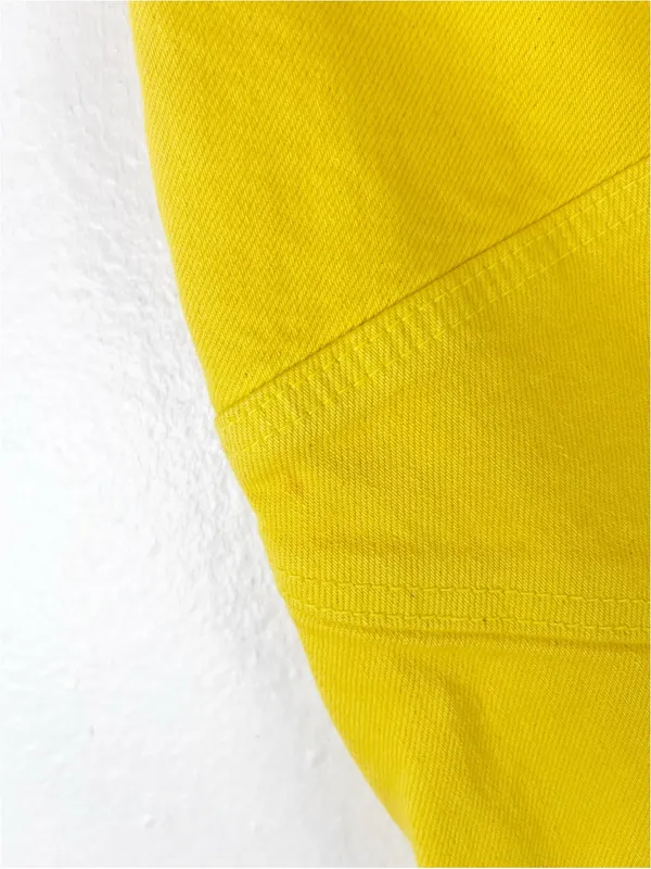 Revice Denim Venus Flare Star Golden Yellow High Rise Jeans Size 30 Boho Retro Casual - Image 10