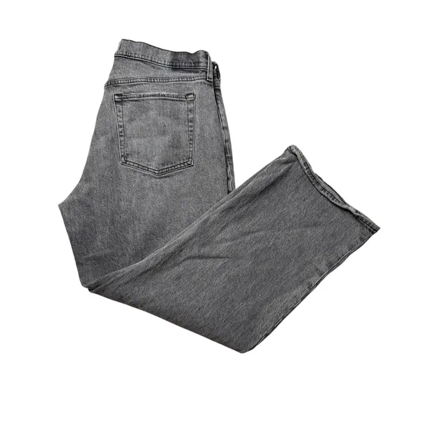 Abercrombie Curve Love The Baggy Low Rise Gray Jeans Size 32 14S - Image 5